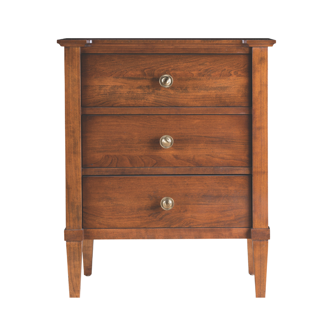 Monaco 3-Drawer Nightstand