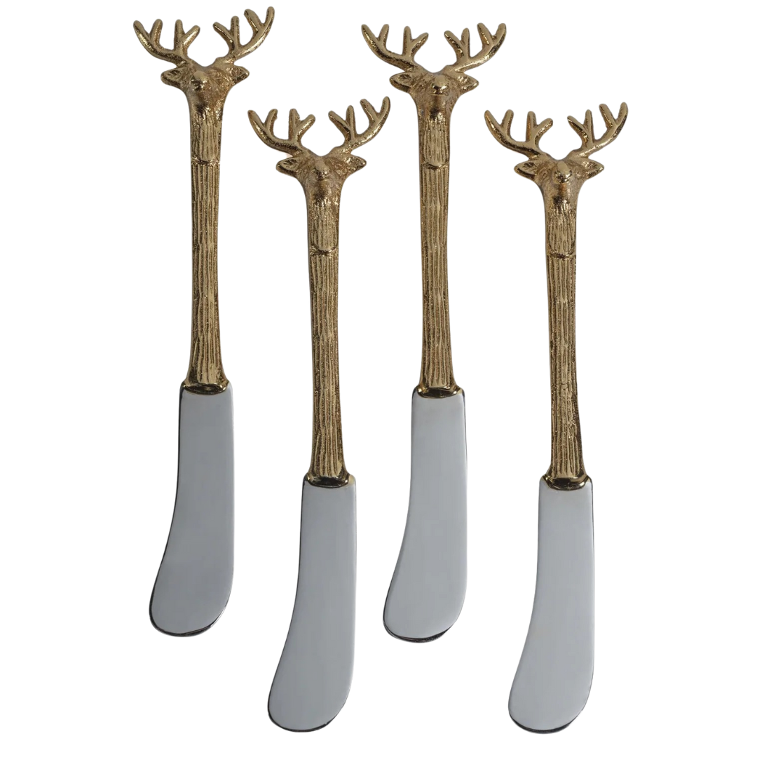 Stag's Head Butter Knife Set