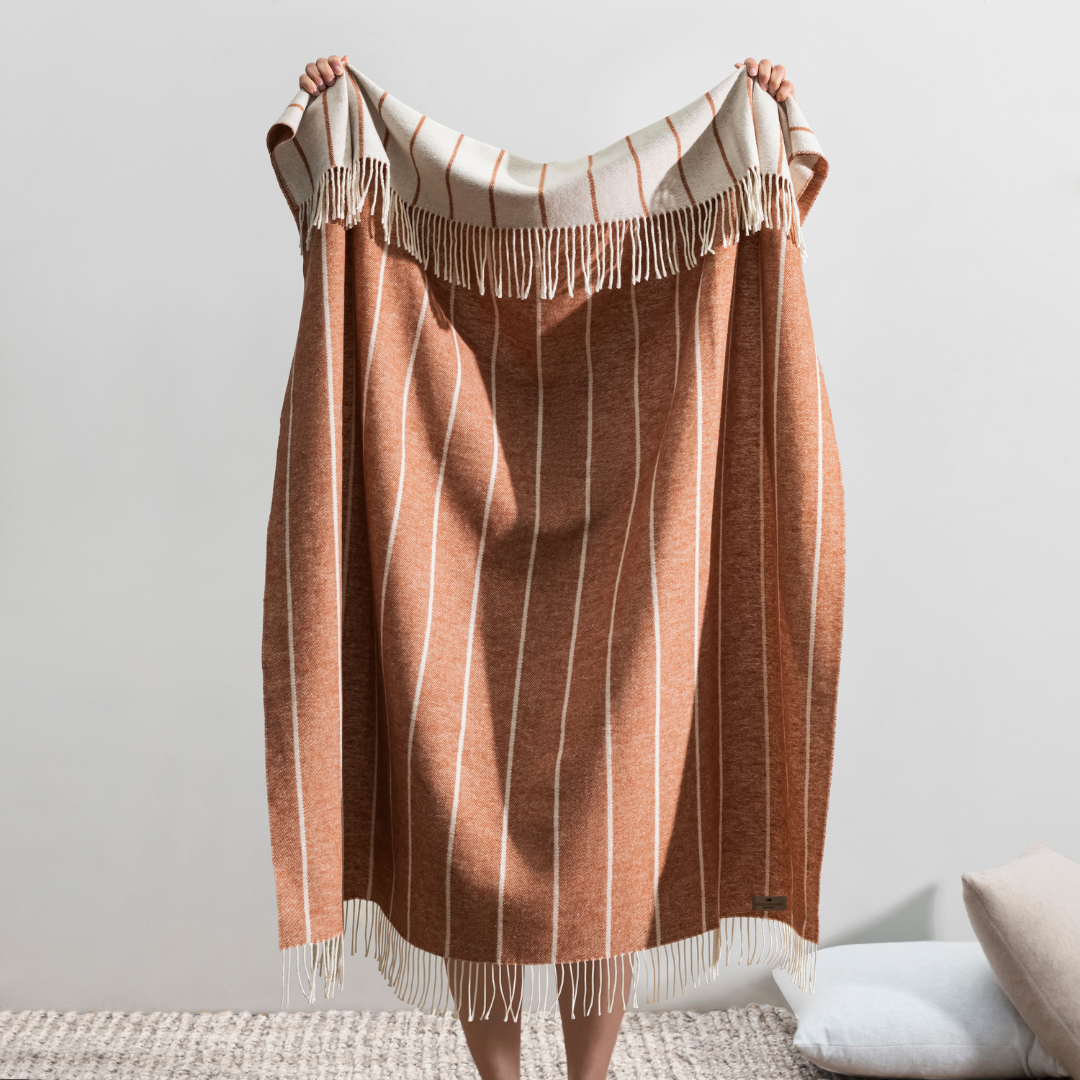 Fiji Stripe Throw Copper