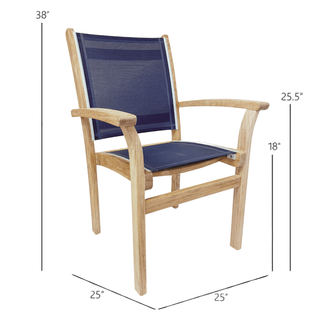 St Tropez Armchair Blue