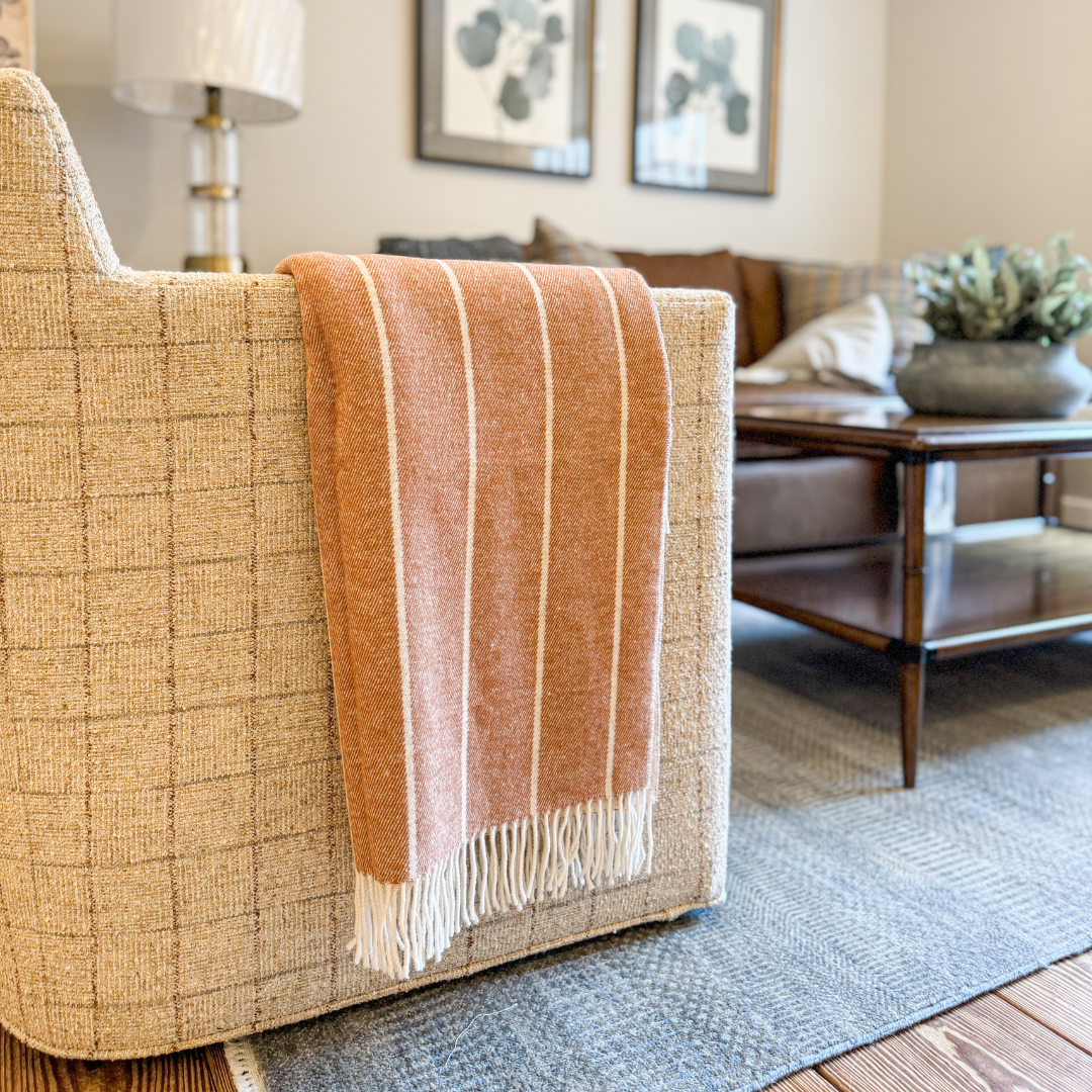 Fiji Stripe Throw Copper