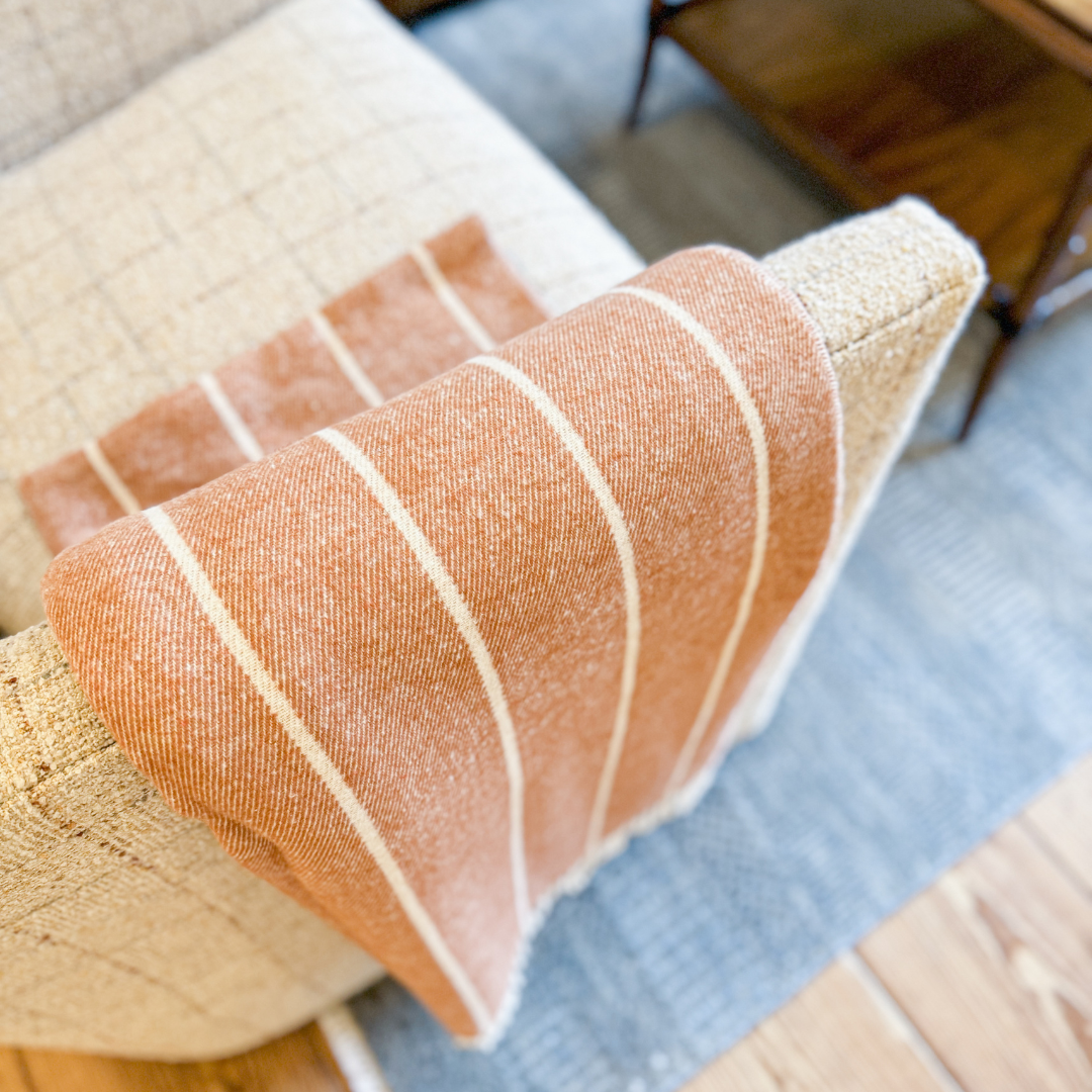 Fiji Stripe Throw Copper