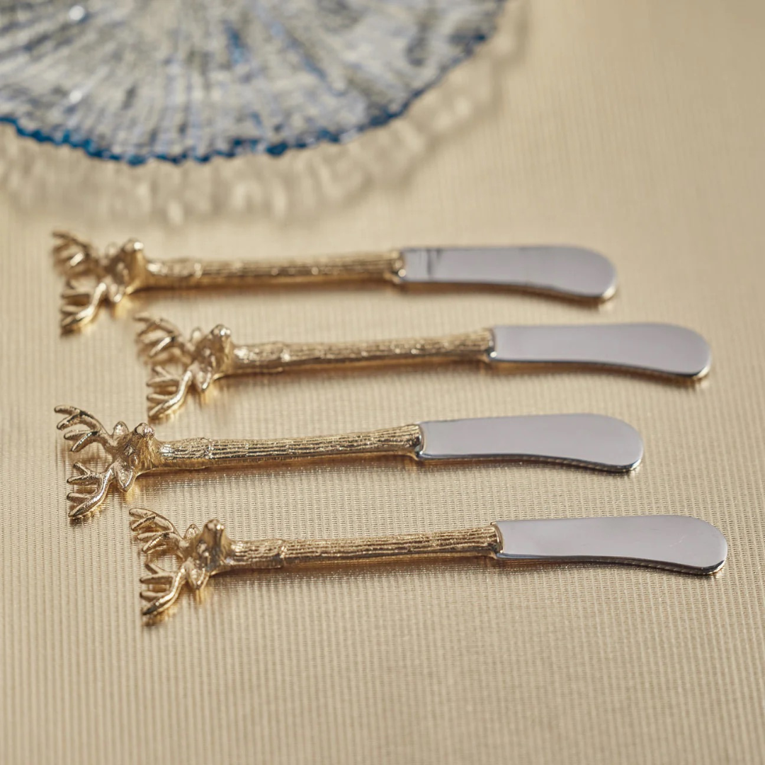 Stag's Head Butter Knife Set