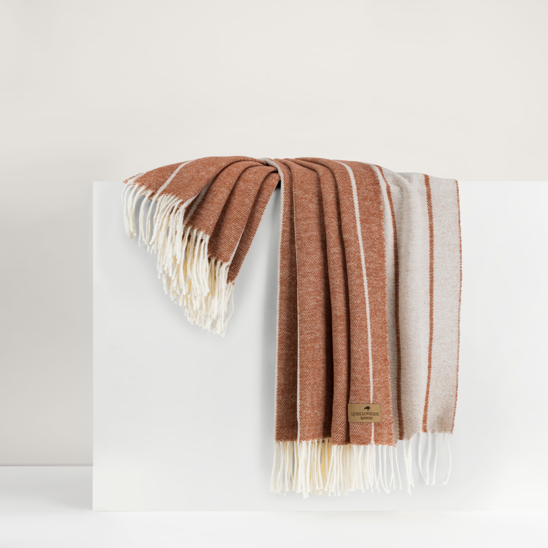 Fiji  Stripe Throw Copper