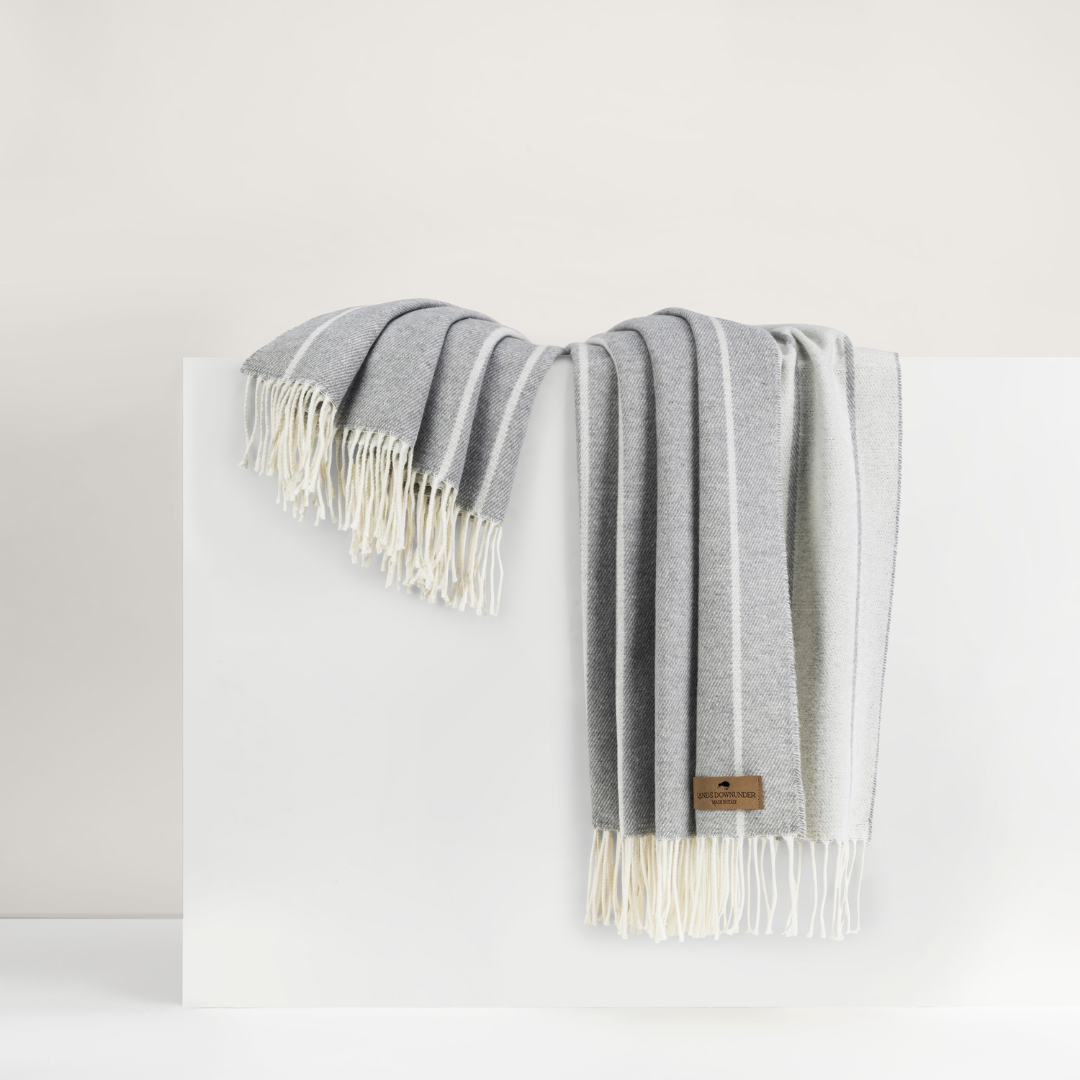 Fiji  Stripe Throw Gray